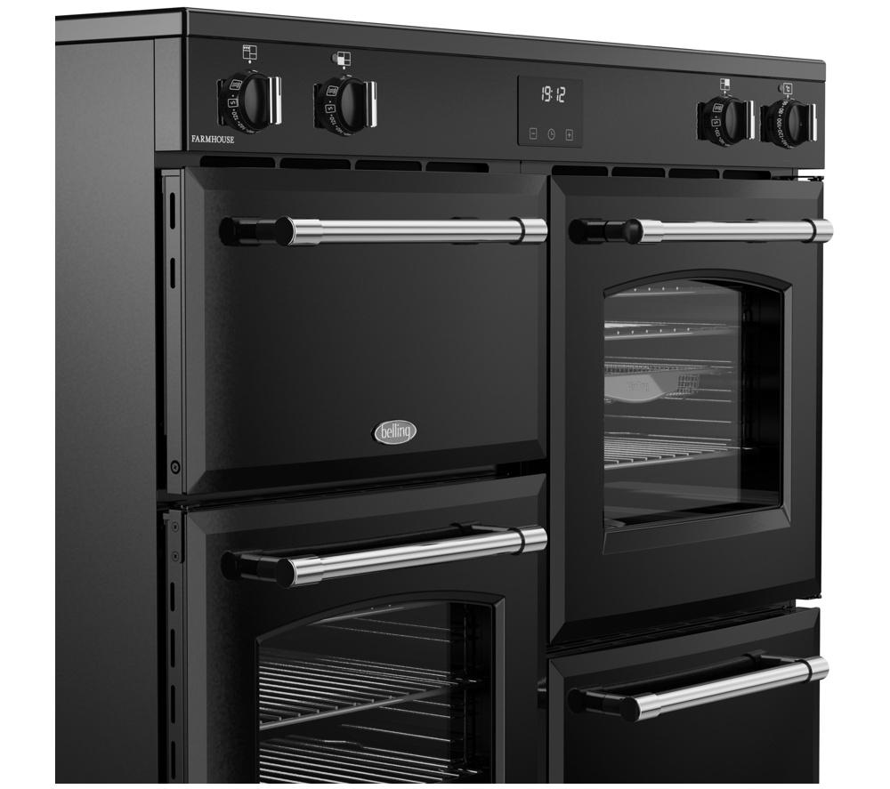 BELLING Farmhouse 100EI Electric Induction Range Cooker - Black image number 6 of 21