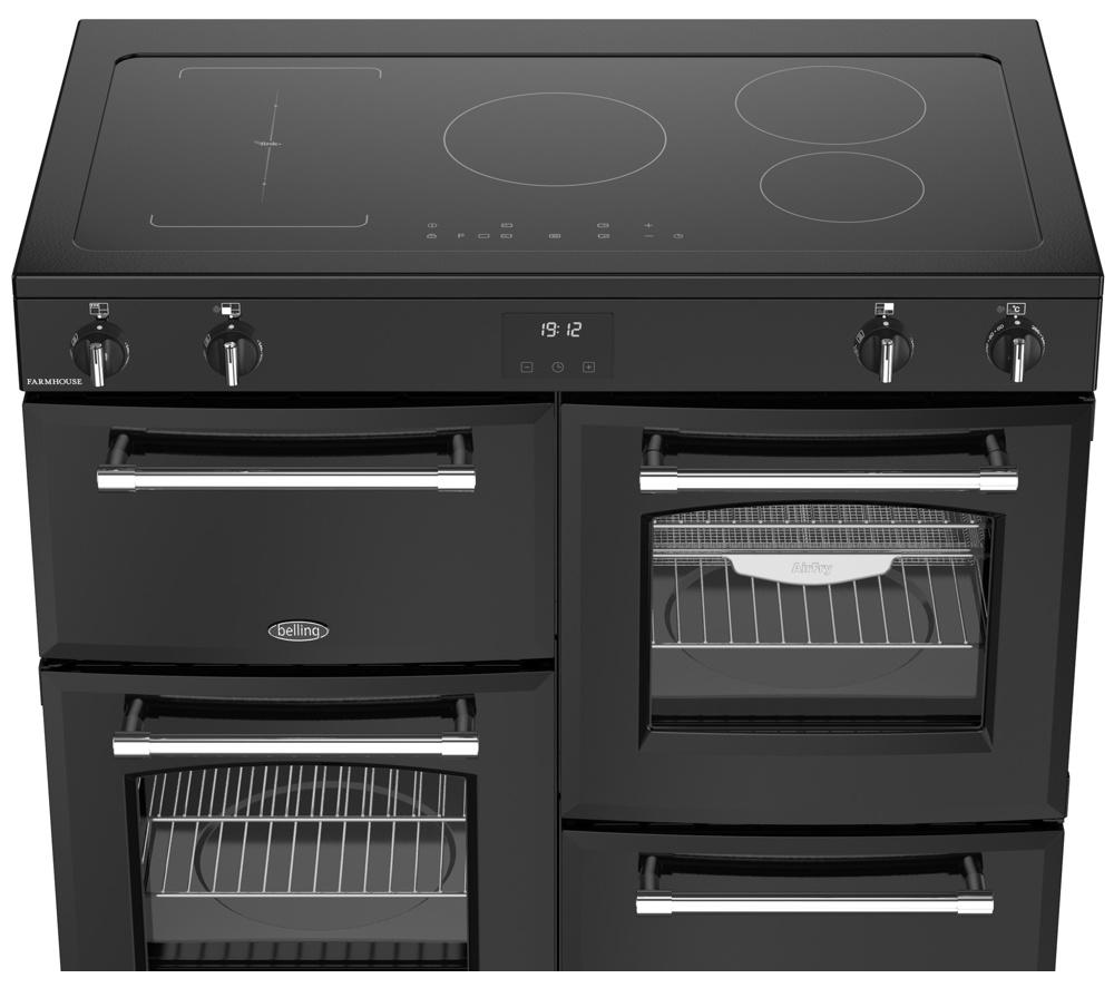 BELLING Farmhouse 100EI Electric Induction Range Cooker - Black image number 7 of 21