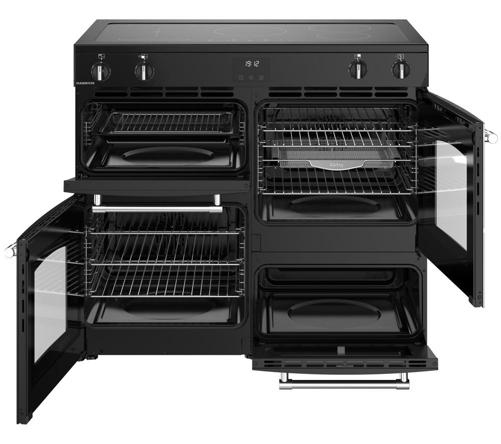 BELLING Farmhouse 100EI Electric Induction Range Cooker - Black image number 8 of 21