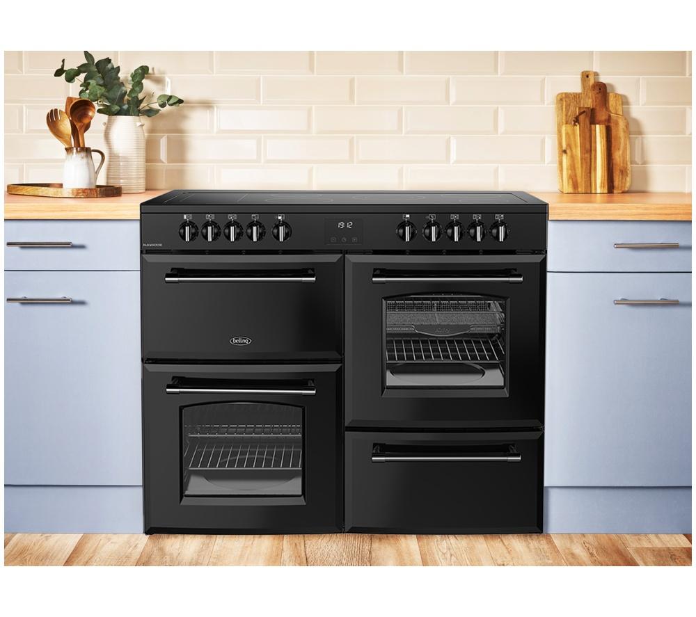 BELLING Farmhouse 100EI Electric Induction Range Cooker - Black image number 10 of 21