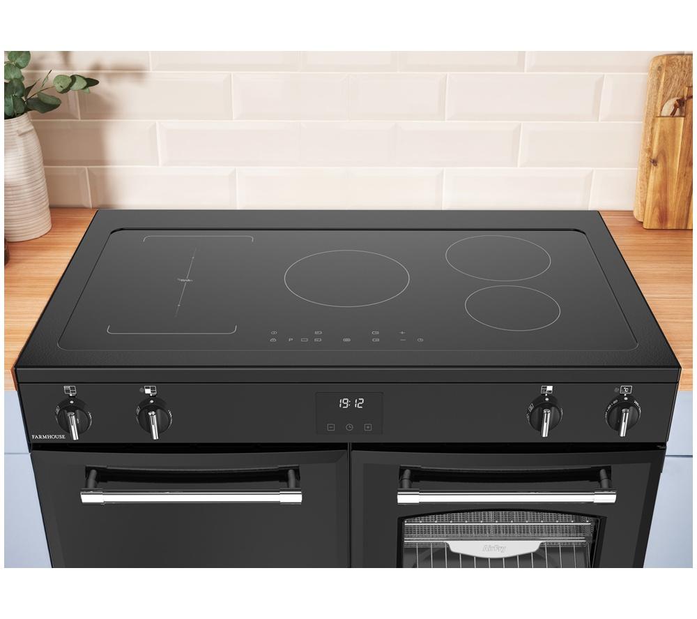BELLING Farmhouse 100EI Electric Induction Range Cooker - Black image number 11 of 21