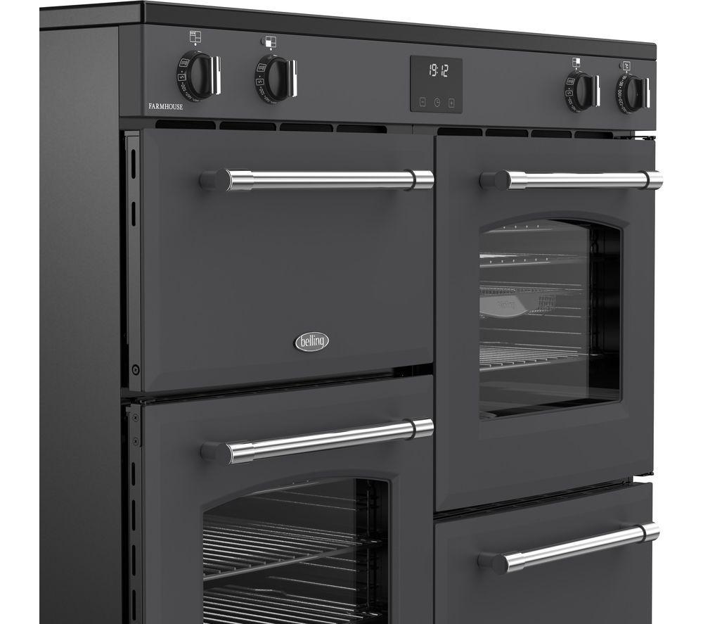 BELLING Farmhouse 100Ei Electric Induction Range Cooker - Anthracite & Chrome image number 6 of 20