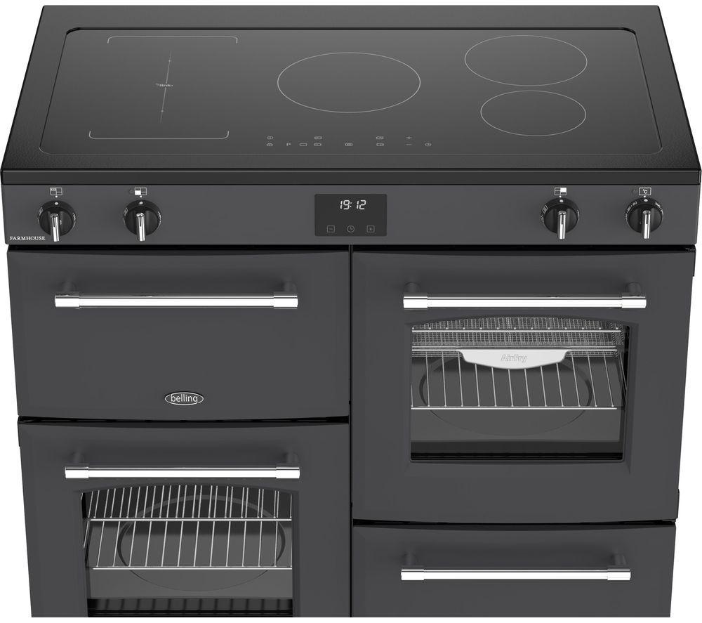 BELLING Farmhouse 100Ei Electric Induction Range Cooker - Anthracite & Chrome image number 7 of 20