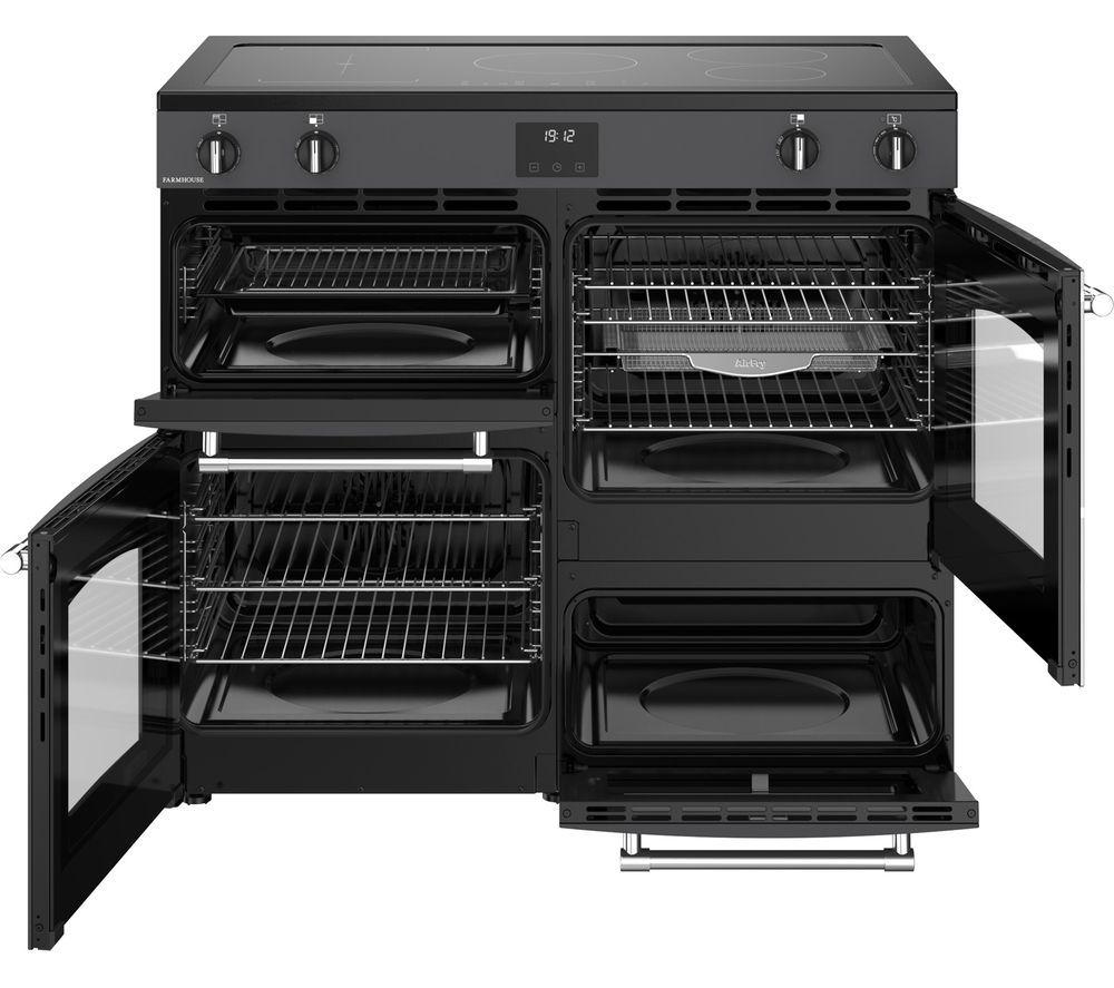 BELLING Farmhouse 100Ei Electric Induction Range Cooker - Anthracite & Chrome image number 8 of 20