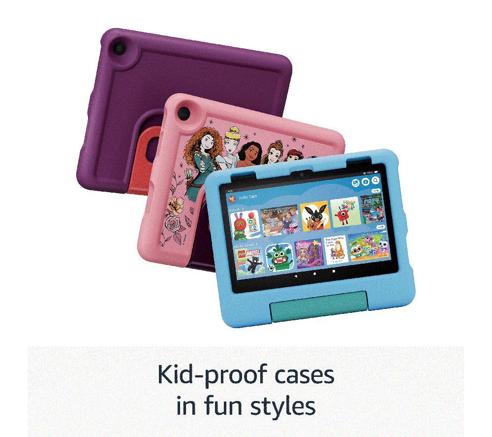 Buy AMAZON Fire HD 8 Kids ages 3 7 Tablet 2024 32 GB Blue Currys