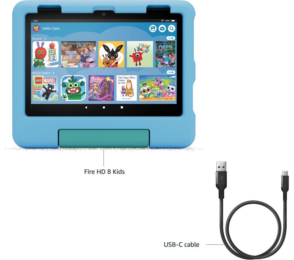 AMAZON Fire HD 8" Kids (ages 3-7) Tablet (2024) - 32 GB, Grape image number 9 of 11