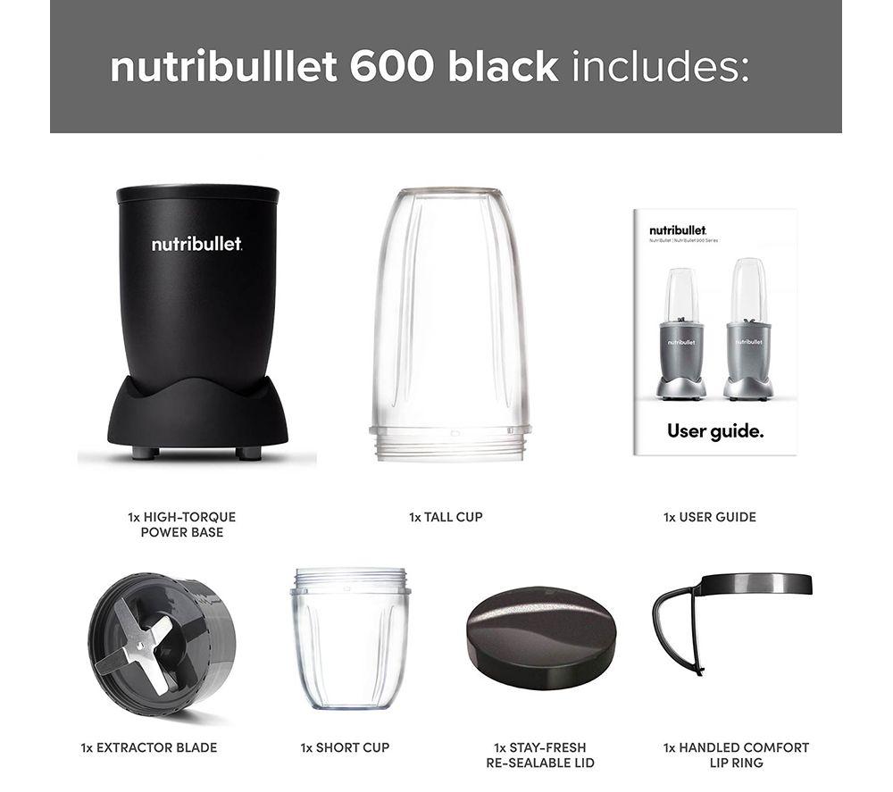 NUTRIBULLET 600 Series Deluxe Blender - Black image number 2 of 6