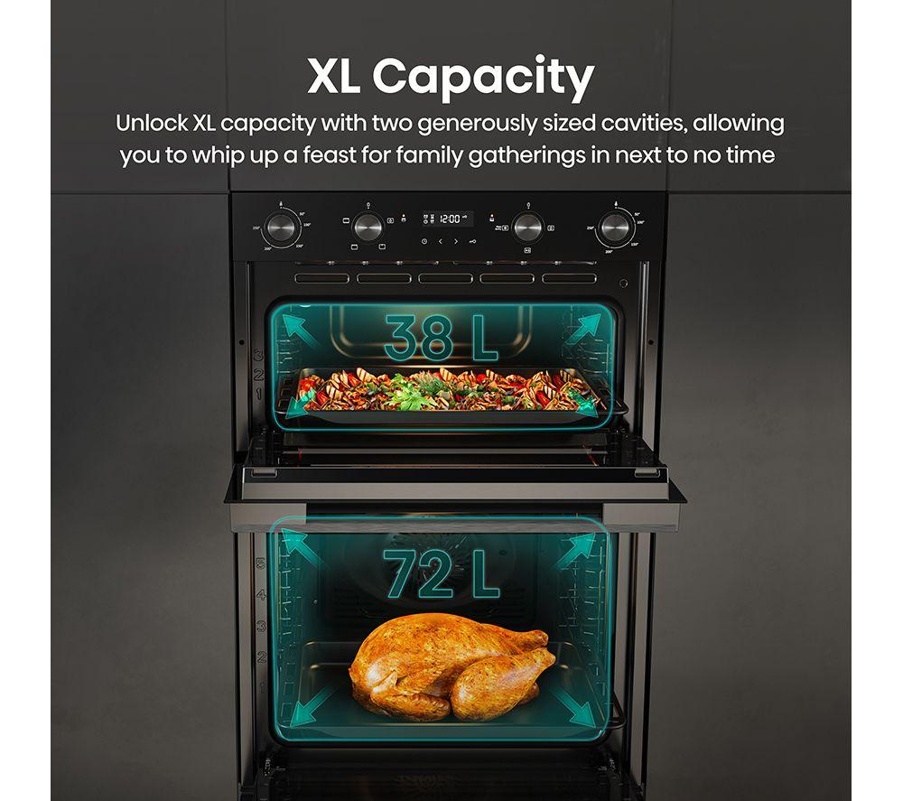 HISENSE Hi6 72/38L BID914221ADBG Electric Double Oven - Black image number 3 of 15