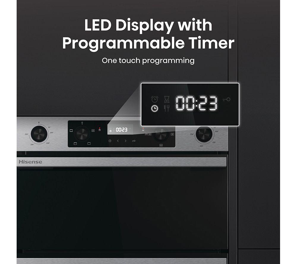 HISENSE Hi6 72/38L BID914221AX Electric Double Oven - Stainless Steel image number 8 of 15