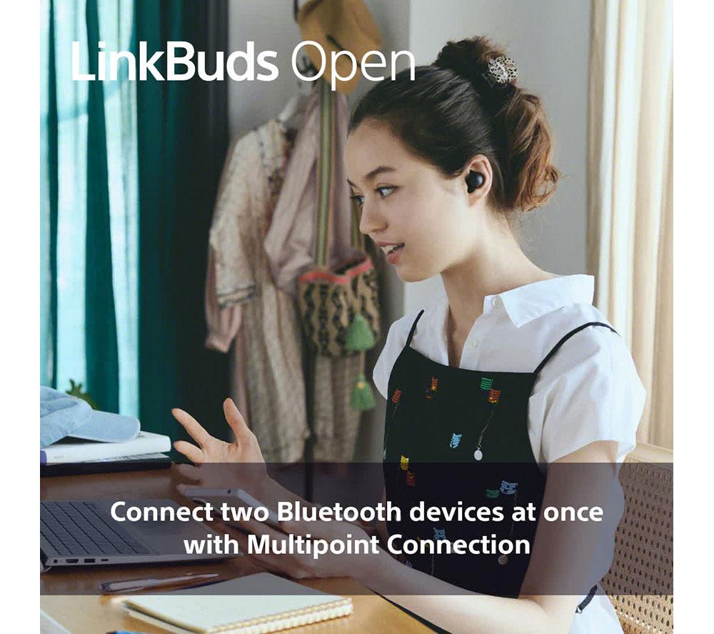 SONY LinkBuds Open Wireless Bluetooth Earbuds - Violet image number 6 of 15