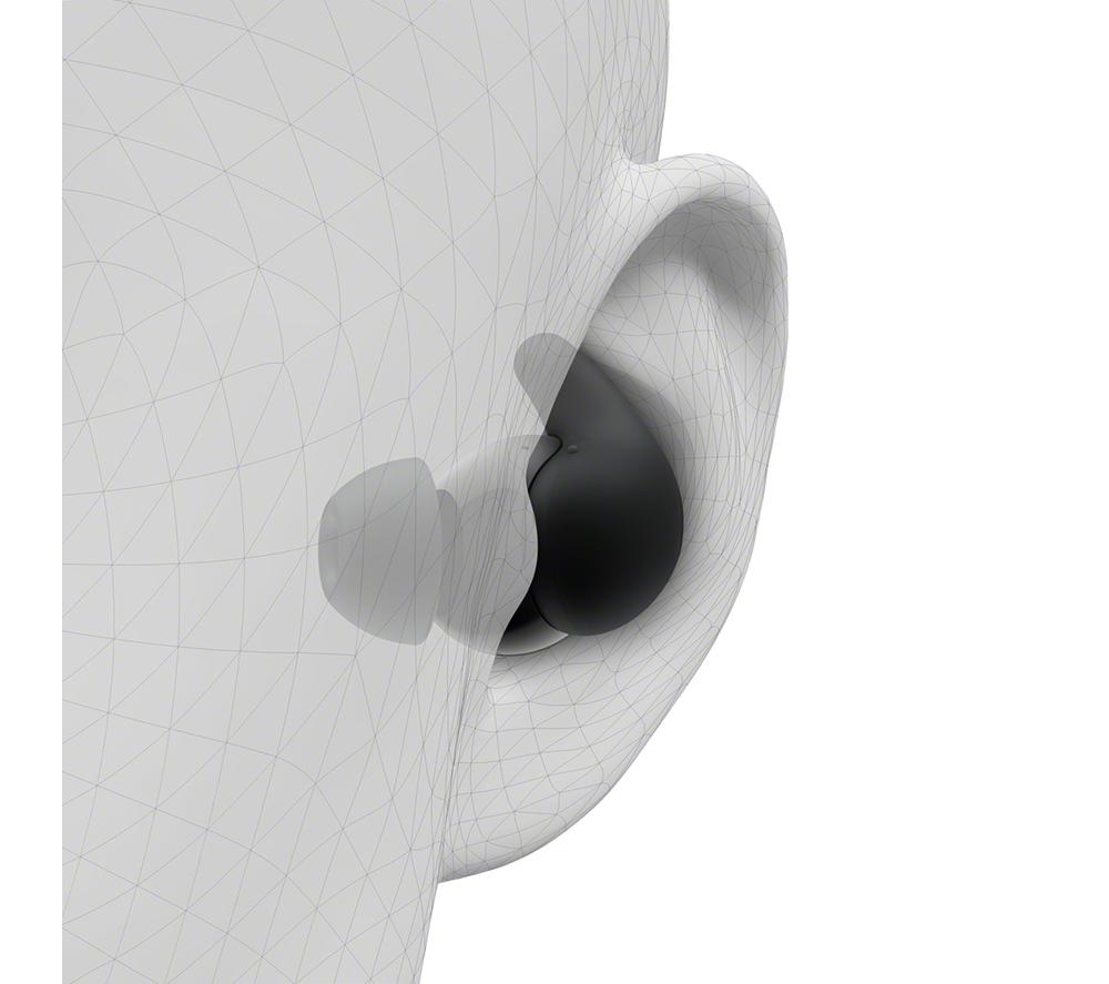 SONY LinkBuds Fit Wireless Bluetooth Noise-Cancelling Earbuds - Black image number 16 of 19