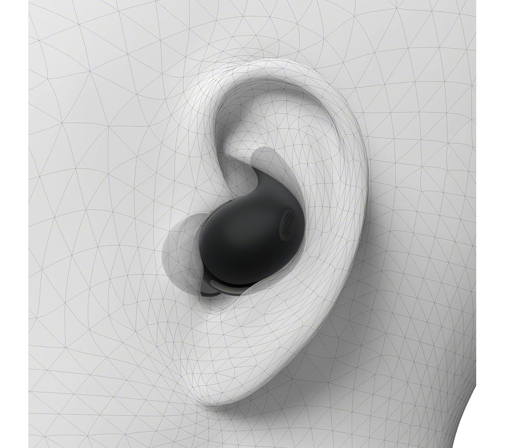 SONY LinkBuds Fit Wireless Bluetooth Noise-Cancelling Earbuds - Black image number 17 of 19