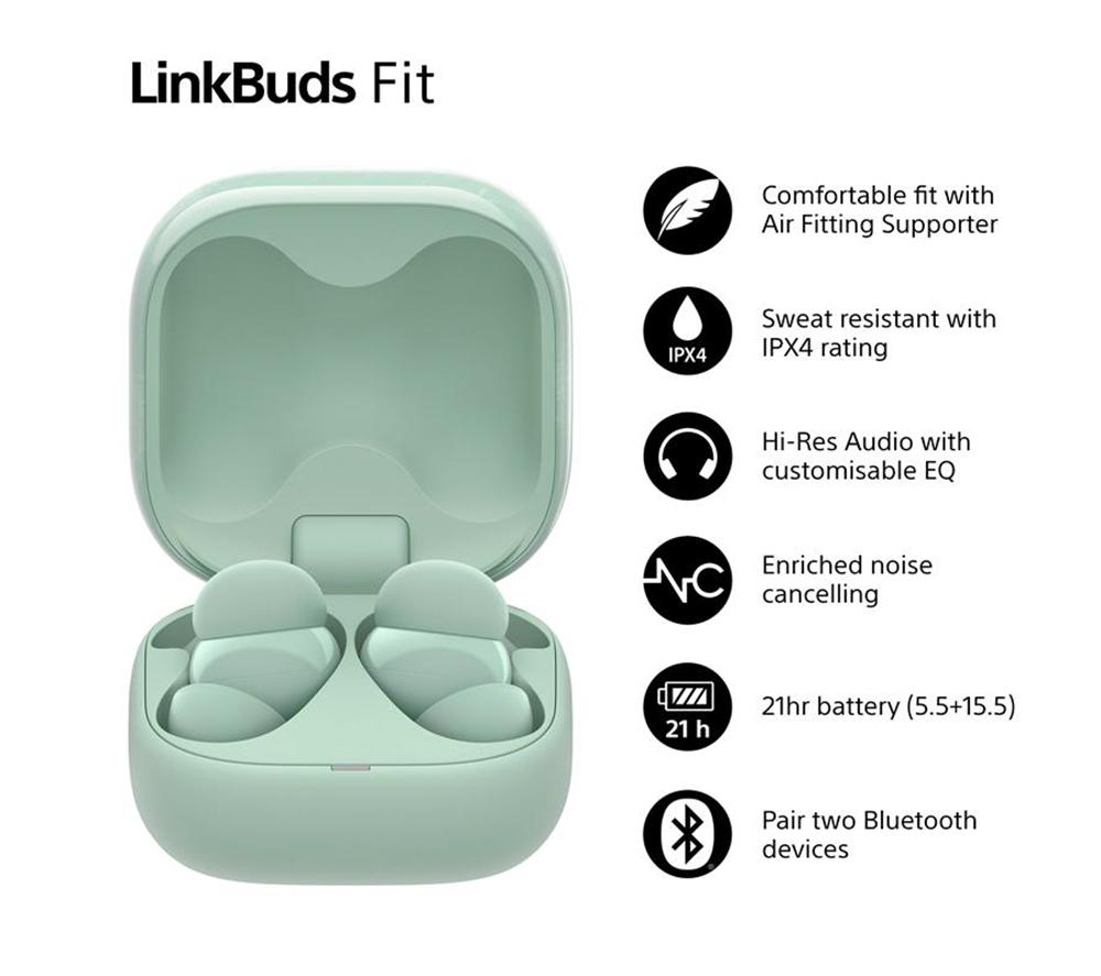 Buy SONY LinkBuds Fit Wireless Bluetooth Noise-Cancelling Earbuds