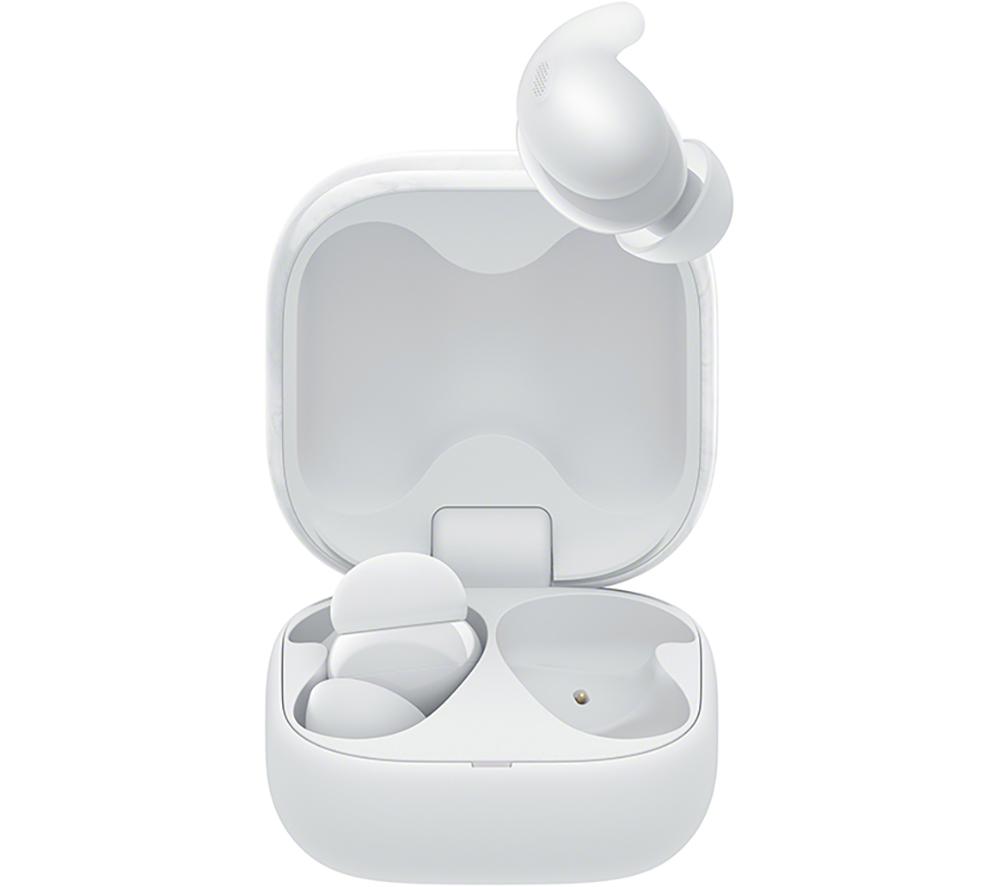 SONY LinkBuds Fit Wireless Bluetooth Noise-Cancelling Earbuds - White image number 2 of 16