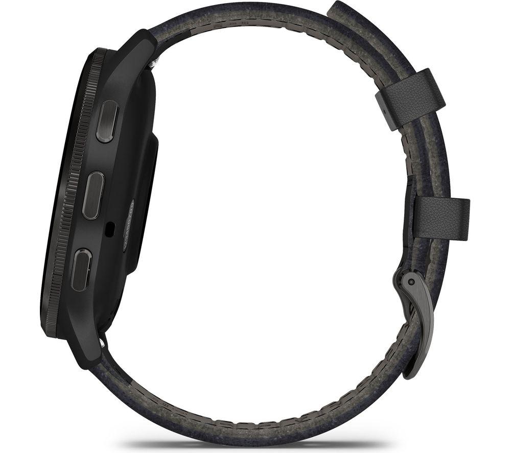 GARMIN Venu 3 - Slate with Black Leather Band & Black Silicone Band image number 6 of 10