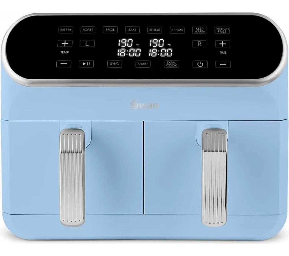 SWAN Retro SD10519BLU Air Fryer - Blue image number 2 of 9