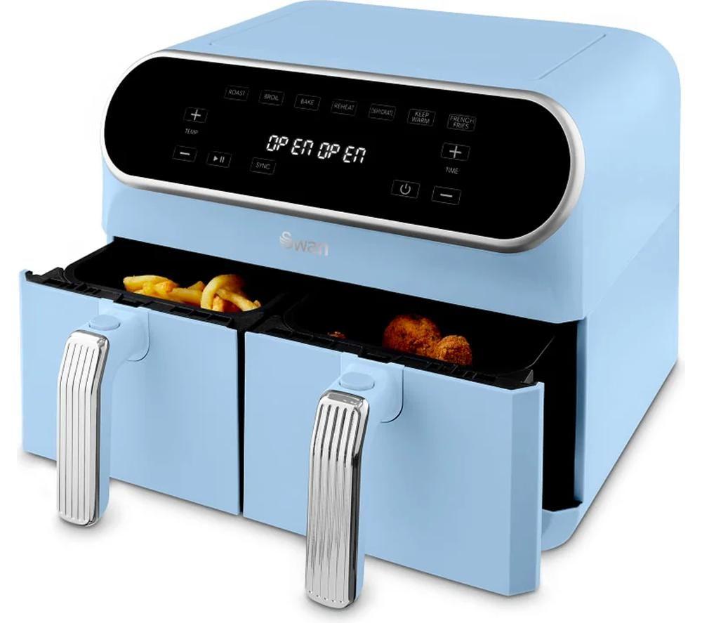 SWAN Retro SD10519BLU Air Fryer - Blue image number 4 of 9