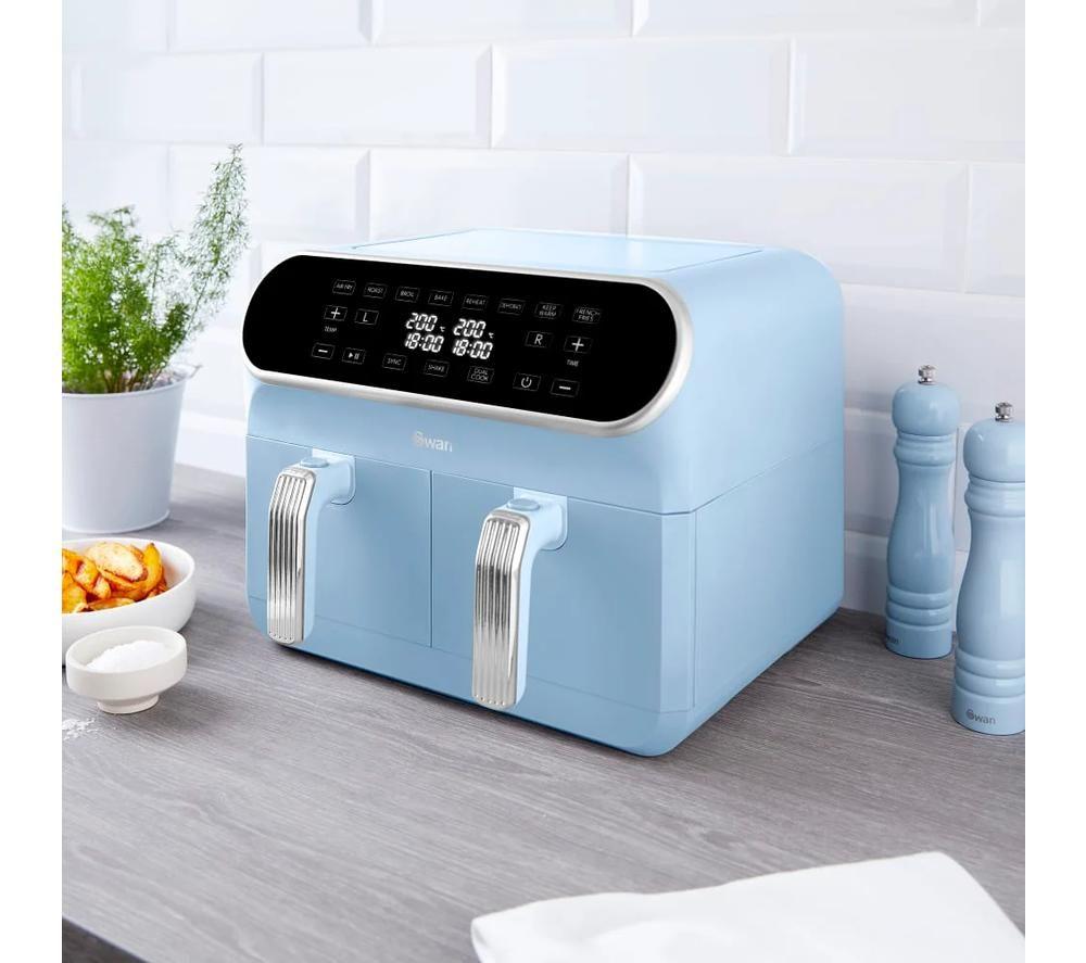 SWAN Retro SD10519BLU Air Fryer - Blue image number 9 of 9