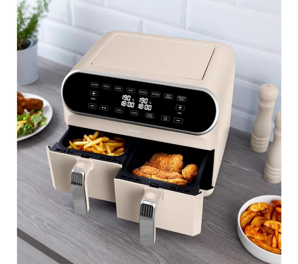 SWAN Retro SD10519C Air Fryer - Cream image number 5 of 7