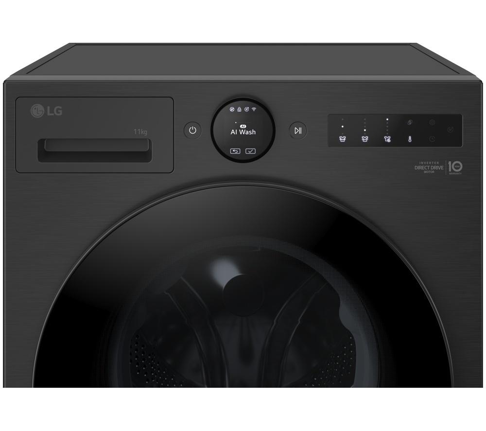 LG Series 7 AI Direct Drive F4X7011TBB WiFi-enabled 11 kg 1400 Spin Washing Machine - Matte Black image number 14 of 19
