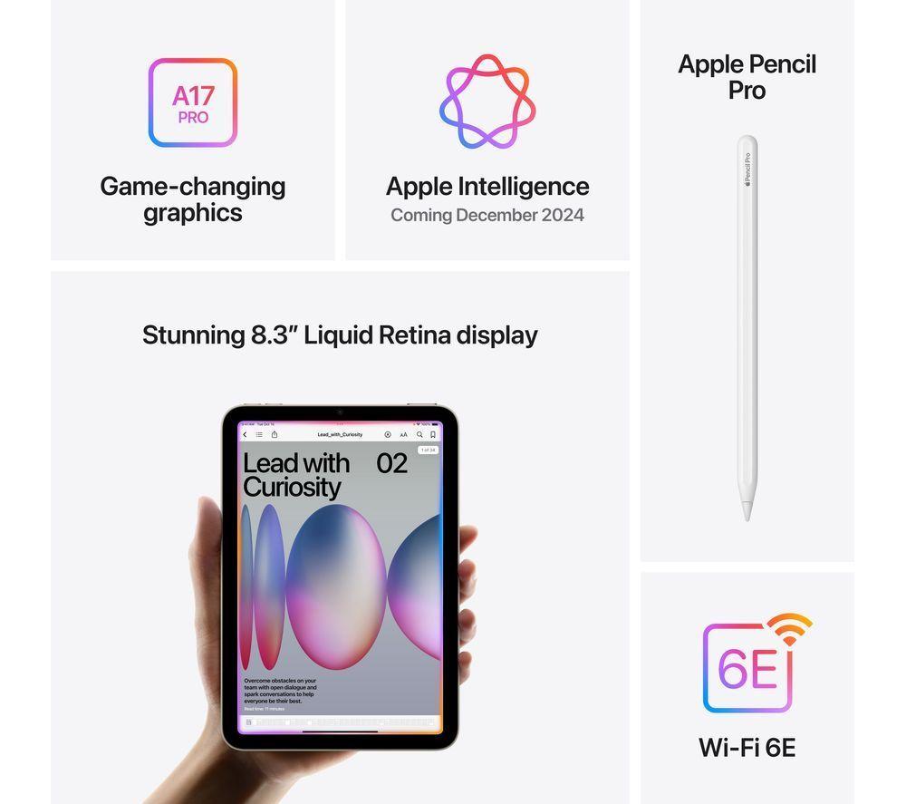 APPLE 8.3" iPad mini Cellular (2024) - 128 GB, Blue image number 7 of 10