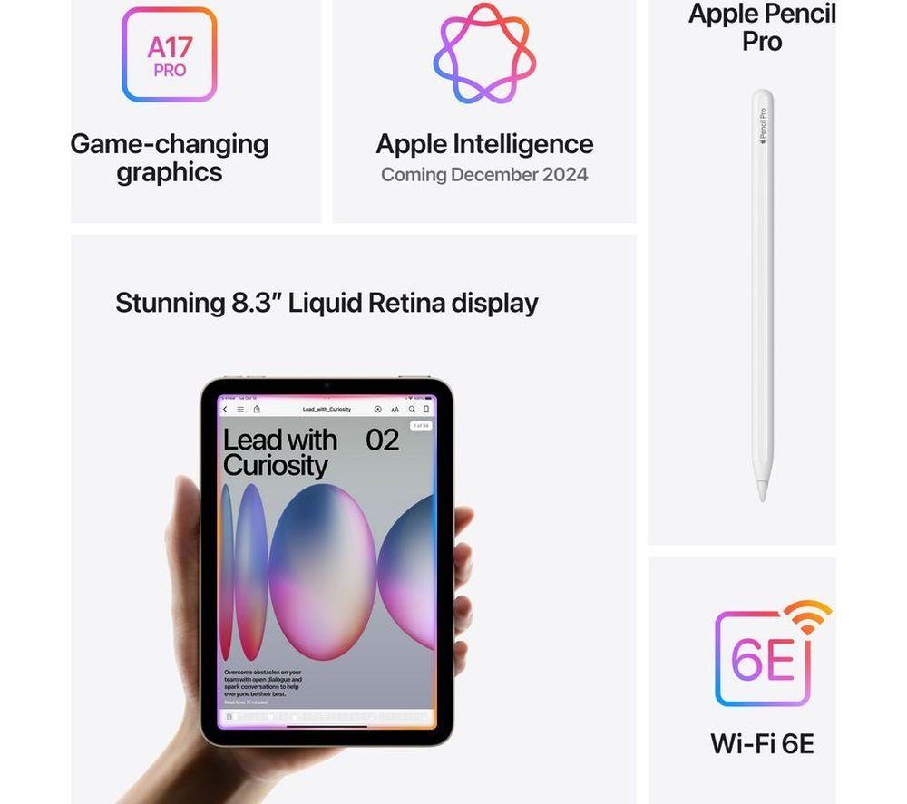 APPLE 8.3" iPad mini (2024) - 256 GB, Purple image number 7 of 10