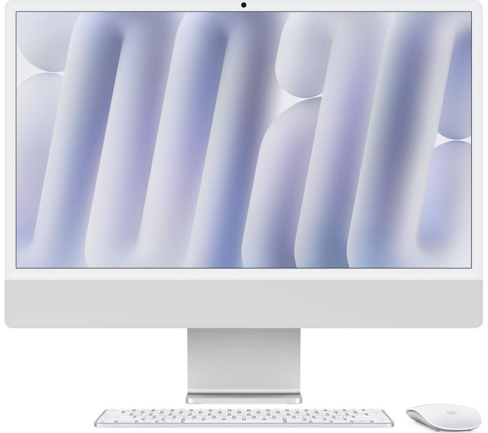 APPLE iMac 4.5K 24" (2024) - M4, 256 GB SSD, 8 CPU / 8 GPU, Silver