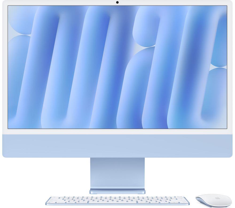 APPLE iMac 4.5K 24inch (2024) - M4, 512 GB SSD, Blue