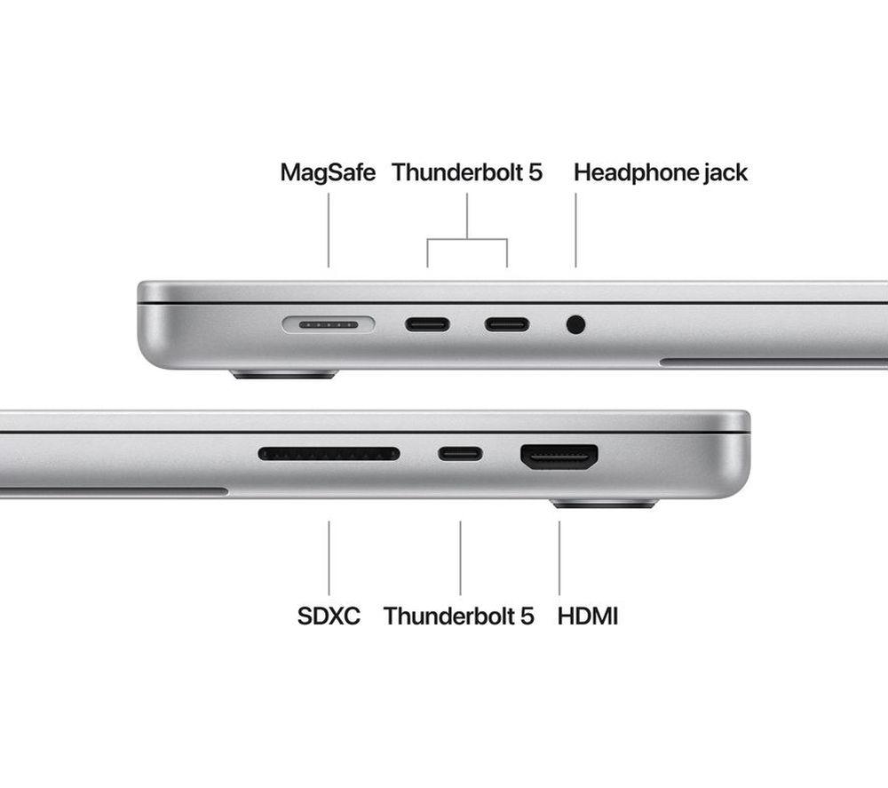 APPLE MacBook Pro 16" (2024) - M4 Max, 1 TB SSD, Silver image number 3 of 8