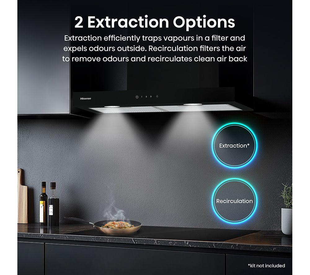 HISENSE CH6T14BBUK Chimney Cooker Hood - Black image number 5 of 18