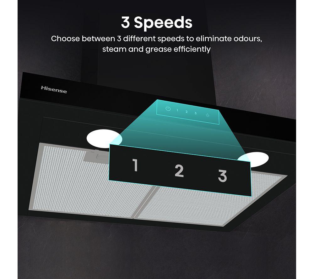 HISENSE CH6T14BBUK Chimney Cooker Hood - Black image number 6 of 18