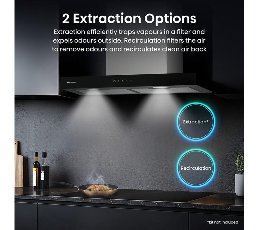 HISENSE CH6T14BXBUK Chimney Cooker Hood - Stainless Steel image number 5 of 17
