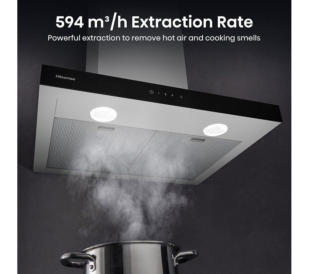 HISENSE CH6T14BXBUK Chimney Cooker Hood - Stainless Steel image number 8 of 17
