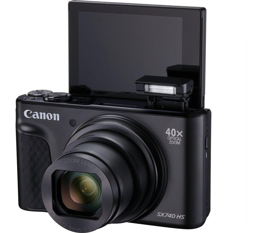 CANON PowerShot SX740 HS Lite Superzoom Compact Camera - Black image number 2 of 6