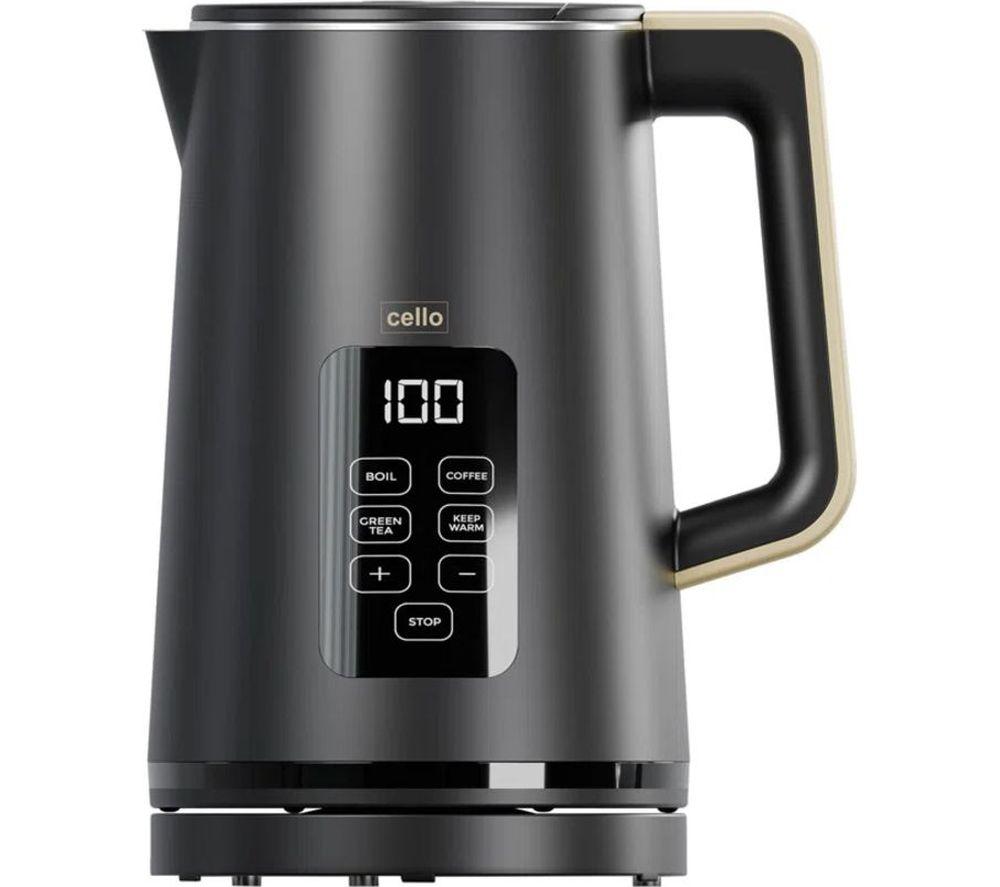Cello 3000W Electric Digital Kettle With Temperature Control - Black - Image 3