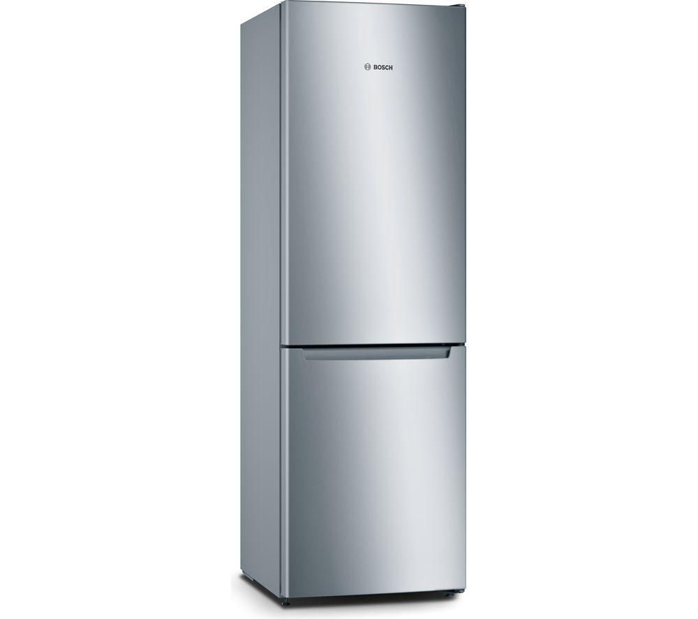 BOSCH Series 2 KGN33NLEBG 70/30 Fridge Freezer – Stainless Steel, Stainless Steel