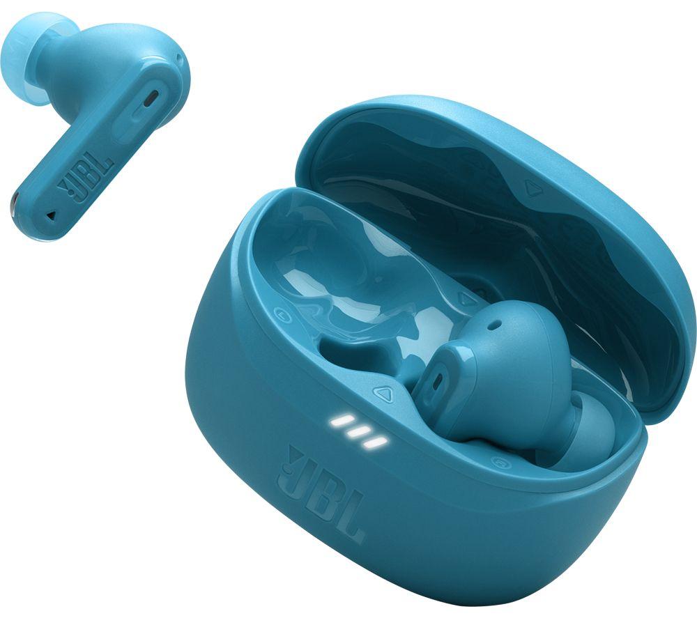 JBL Tune Beam 2 Wireless Bluetooth Noise-Cancelling Earbuds - Turquoise image number 5 of 8