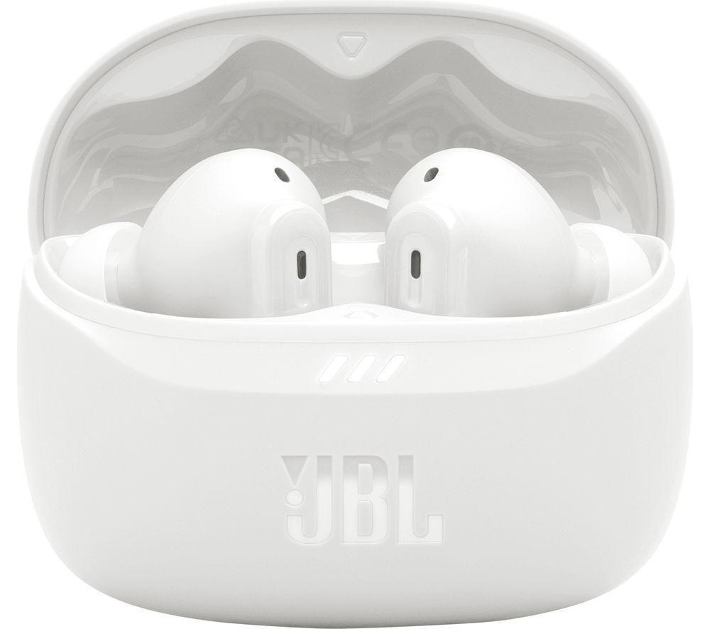 JBL Tune Beam 2 Wireless Bluetooth Noise-Cancelling Earbuds - White image number 4 of 9