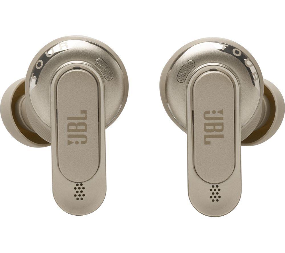 JBL Tour Pro 3 Wireless Bluetooth Noise-Cancelling Earbuds - Latte image number 2 of 8