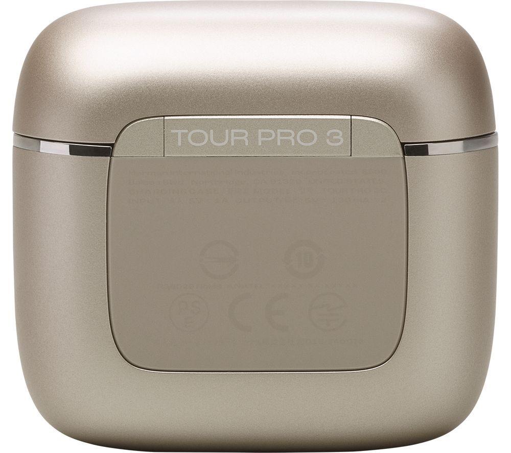 JBL Tour Pro 3 Wireless Bluetooth Noise-Cancelling Earbuds - Latte image number 4 of 8
