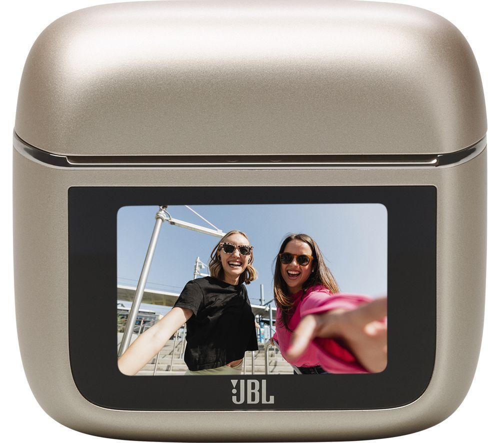 JBL Tour Pro 3 Wireless Bluetooth Noise-Cancelling Earbuds - Latte image number 7 of 8