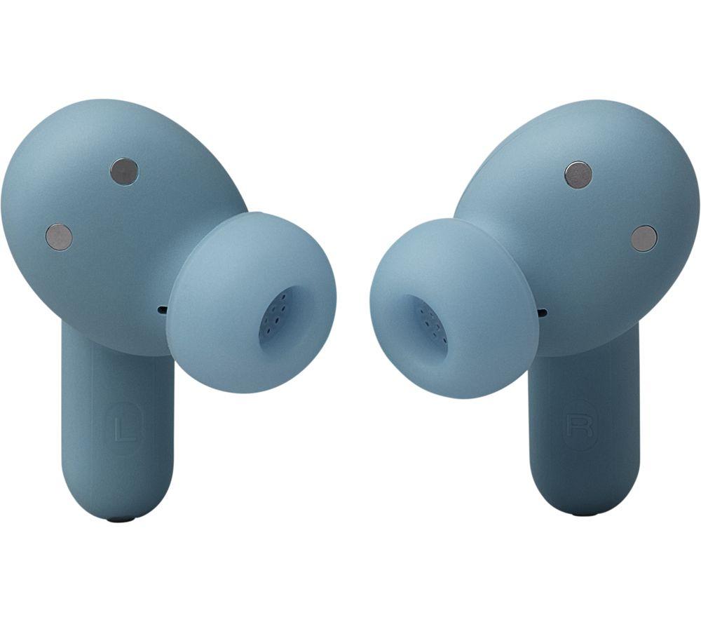 JBL Live Beam 3 Wireless Bluetooth Noise-Cancelling Earbuds - Blue image number 4 of 9