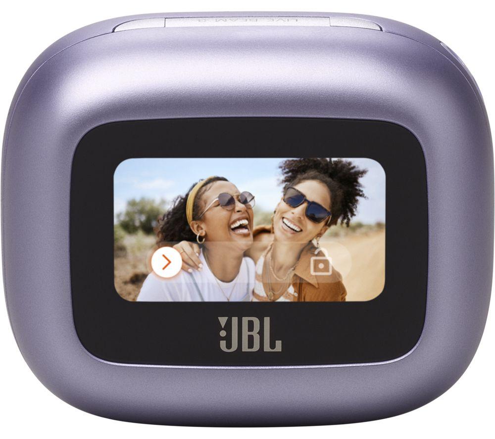 JBL Live Beam 3 Wireless Bluetooth Noise-Cancelling Earbuds - Purple image number 9 of 9