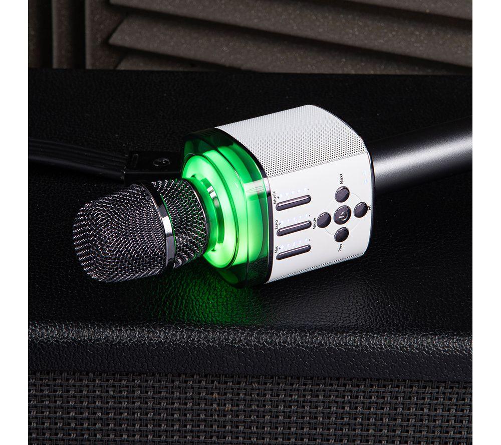 EASY KARAOKE Bluetooth Karaoke Microphone - Black image number 6 of 7