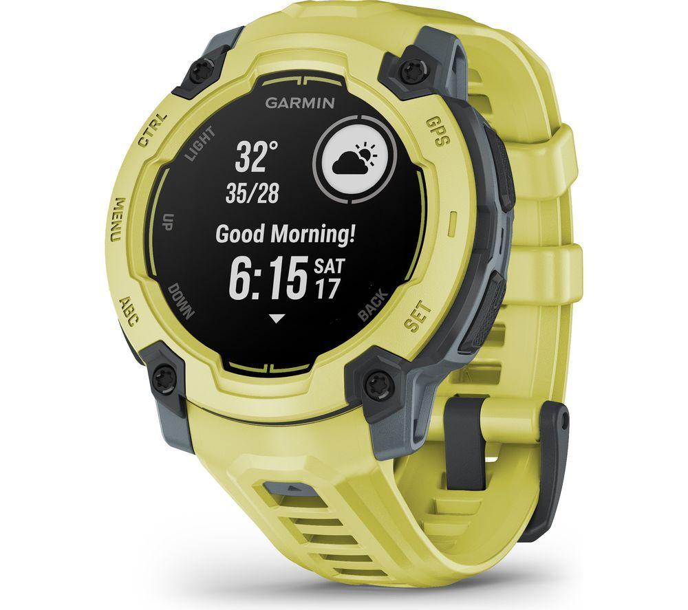 GARMIN Instinct E Smart Watch - 45 mm, Electric Lime with Electric Lime Silicone Band