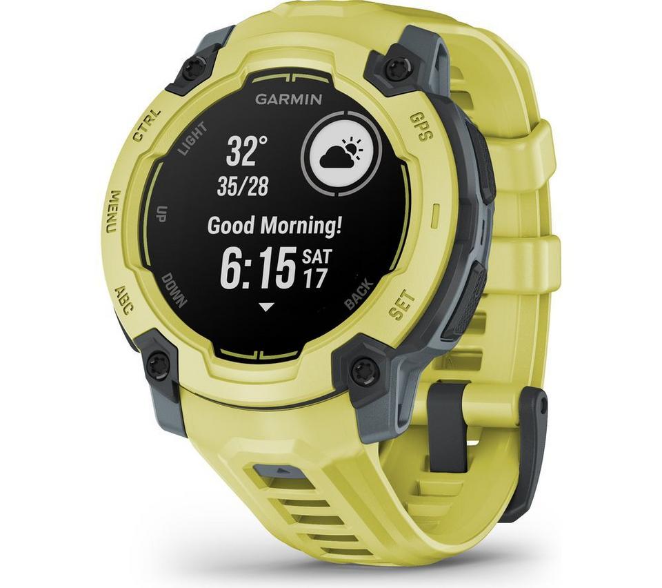 GARMIN Instinct E Smart Watch - 45 mm, Electric Lime with Electric Lime Silicone Band