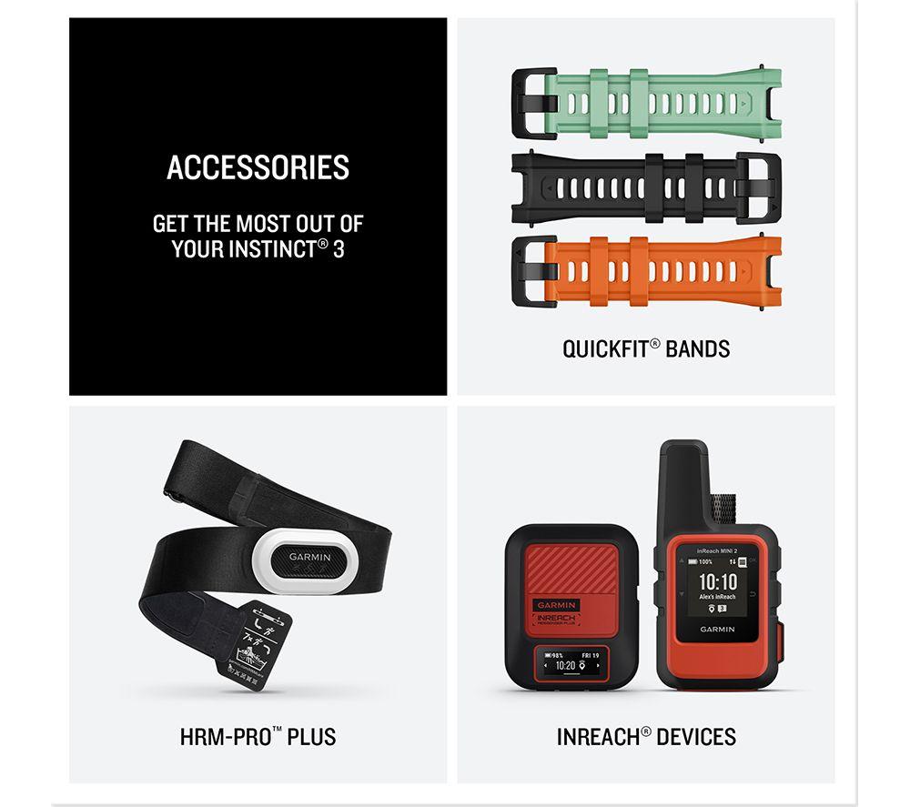 GARMIN Instinct 3 AMOLED Smart Watch - 50 mm, Neo Tropic with Twilight Silicone Band image number 6 of 7