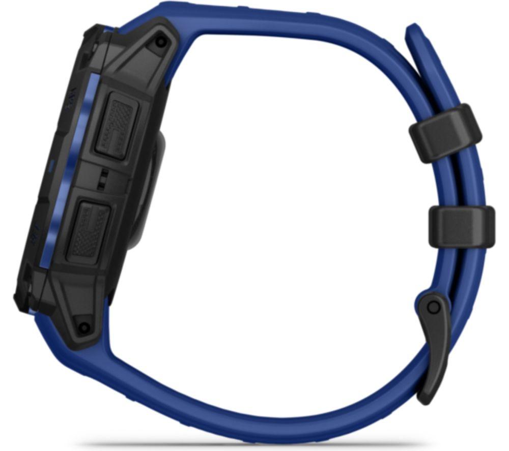 GARMIN Instinct 3 AMOLED Smart Watch - 45 mm, Black with Bolt Blue Silicone Band image number 8 of 8