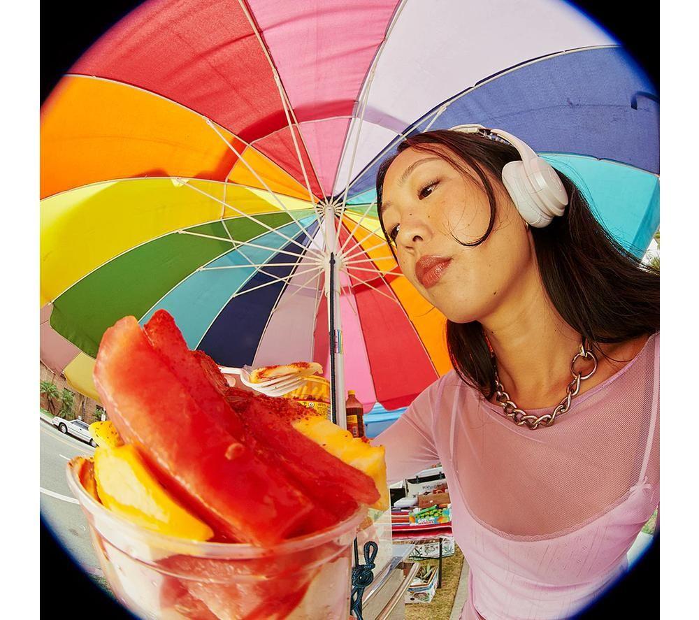 SKULLCANDY Icon ANC Wireless Bluetooth Noise-Cancelling Headphones - Bone & Orange image number 7 of 9