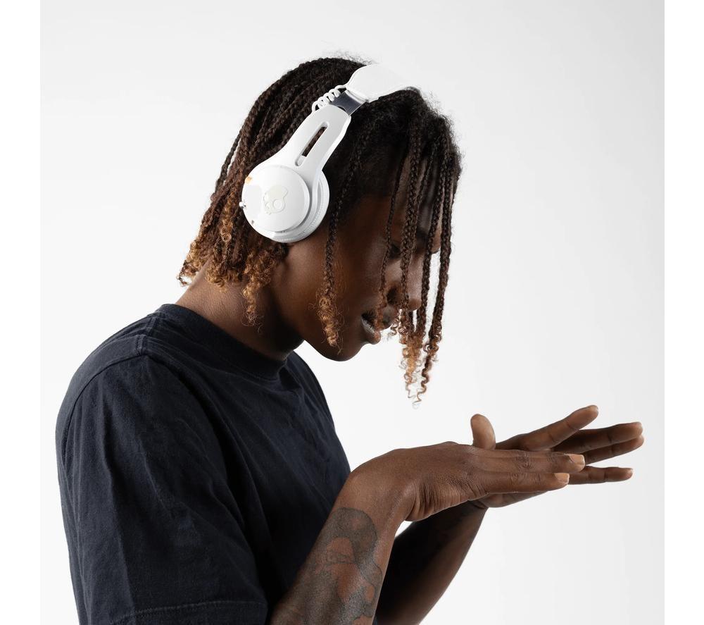 SKULLCANDY Icon ANC Wireless Bluetooth Noise-Cancelling Headphones - Bone & Orange image number 9 of 9